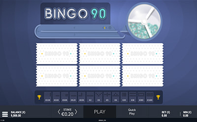 Bingo de 90 bolas no 22bet