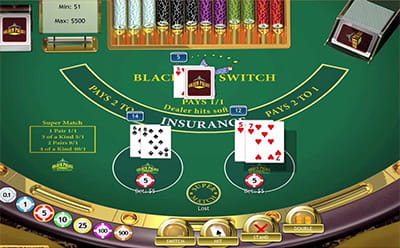 Jogo de demonstração Blackjack Switch