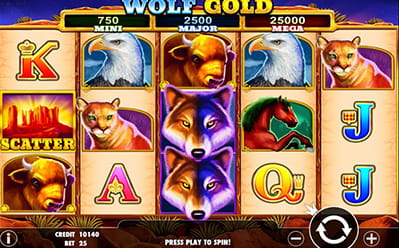 Caça-níquel Wolf Gold